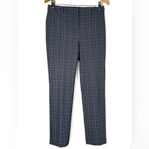 Theory Checkered Gray Pants Size 4